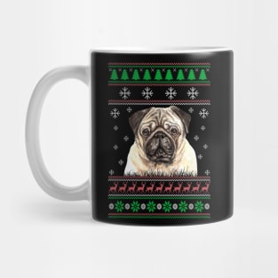 Cute Pug Dog Lover Ugly Christmas Sweater For Women And Men Funny Gifts Mug